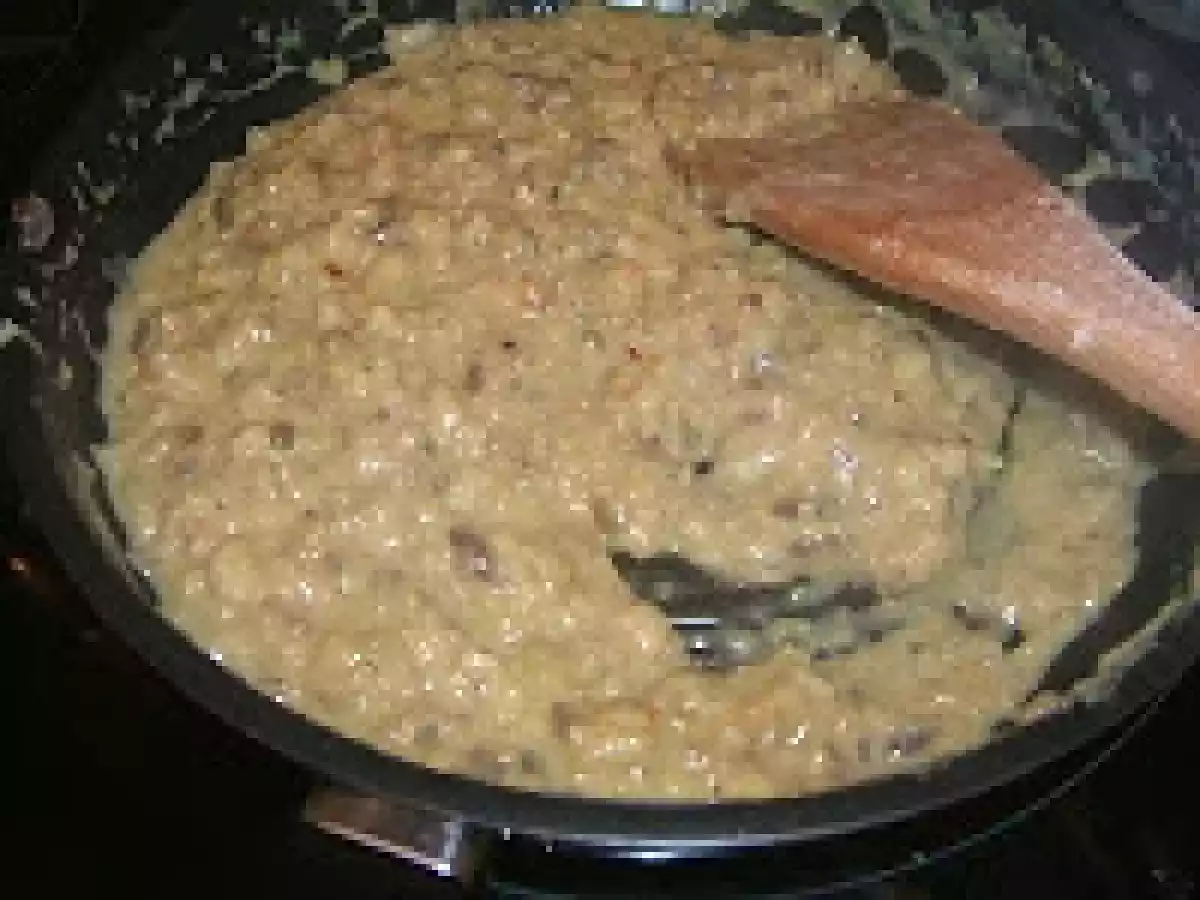 Charlota de berenjena rellena de merluza y gambas. - foto 7