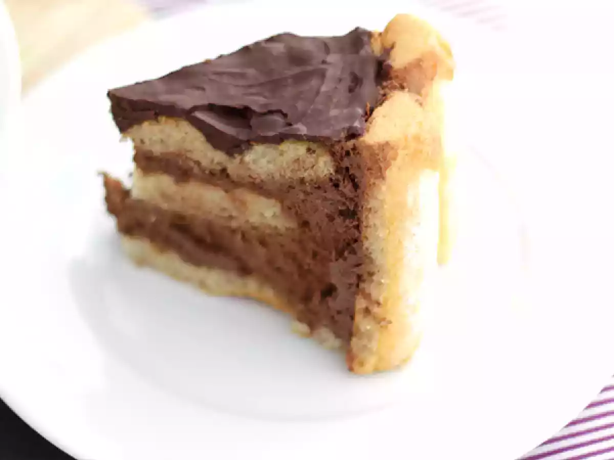 Charlota de chocolate fácil - foto 4