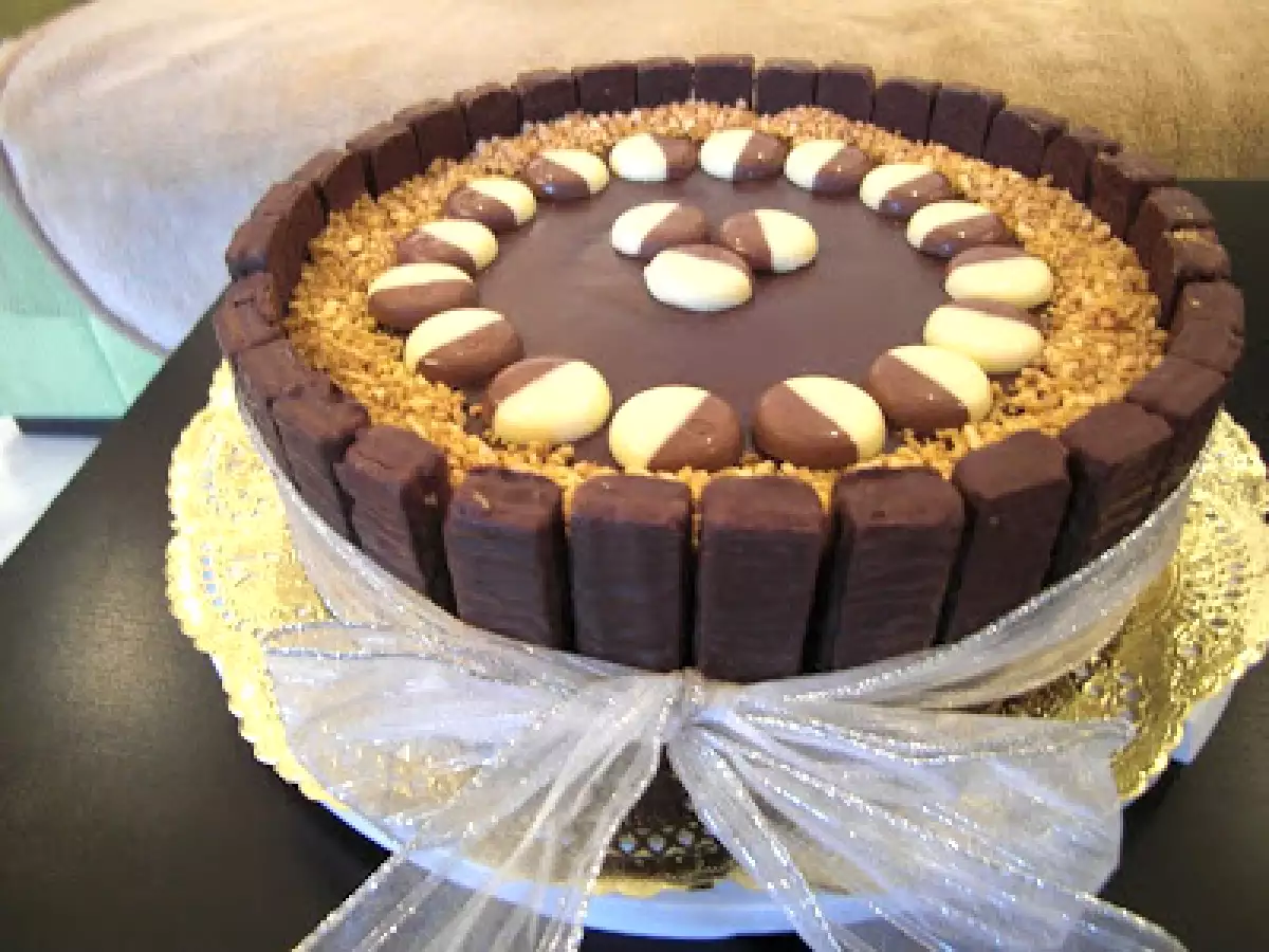 Charlotte de mousse de nutella y mousse de chocolate blanco - foto 2