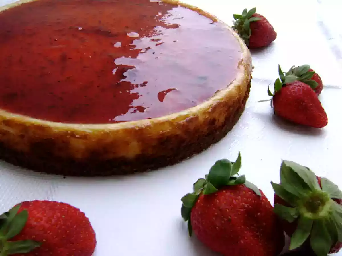 Cheesecake con fresa