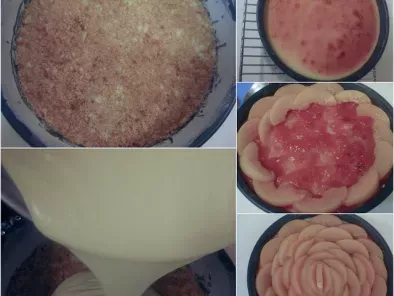 Cheesecake cremoso con melocotones, foto 2