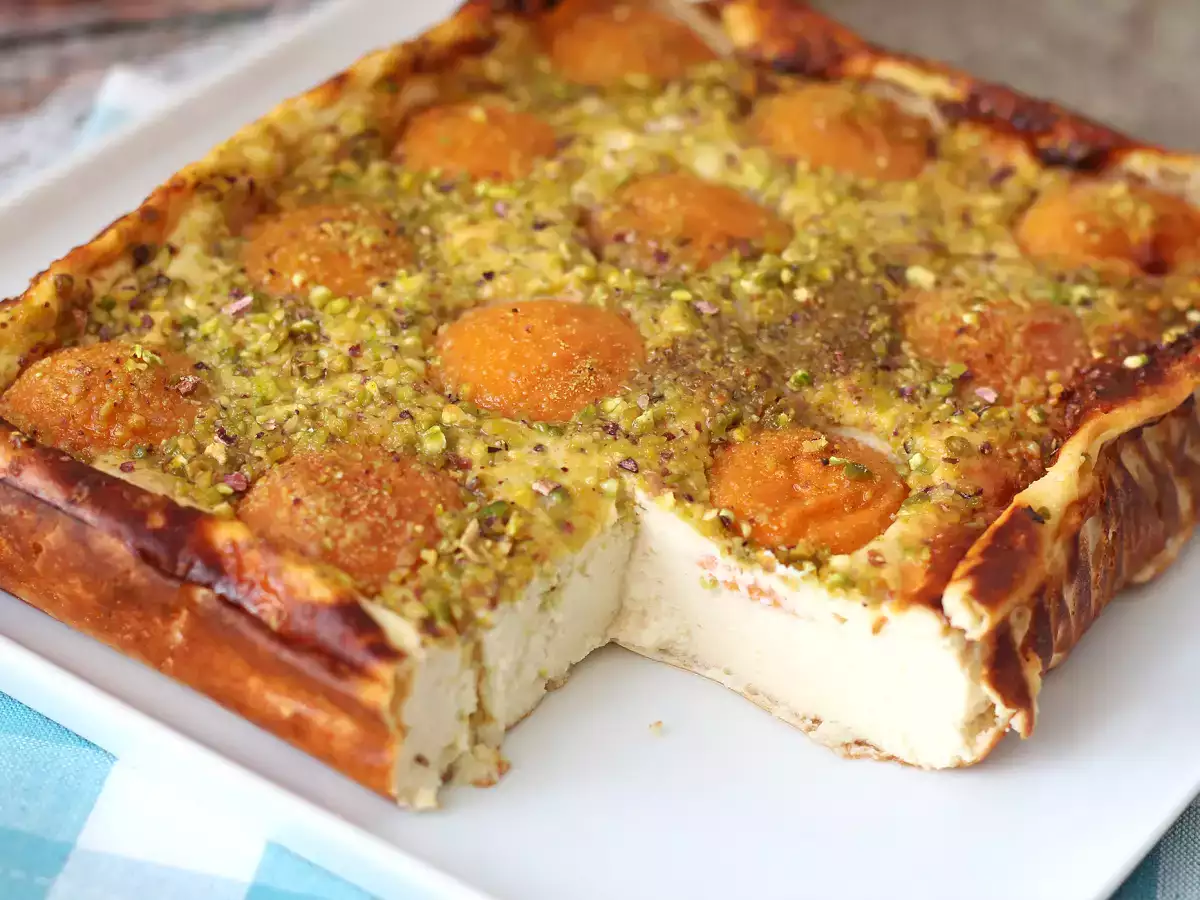 Cheesecake de albaricoques cremoso y afrutado - foto 6