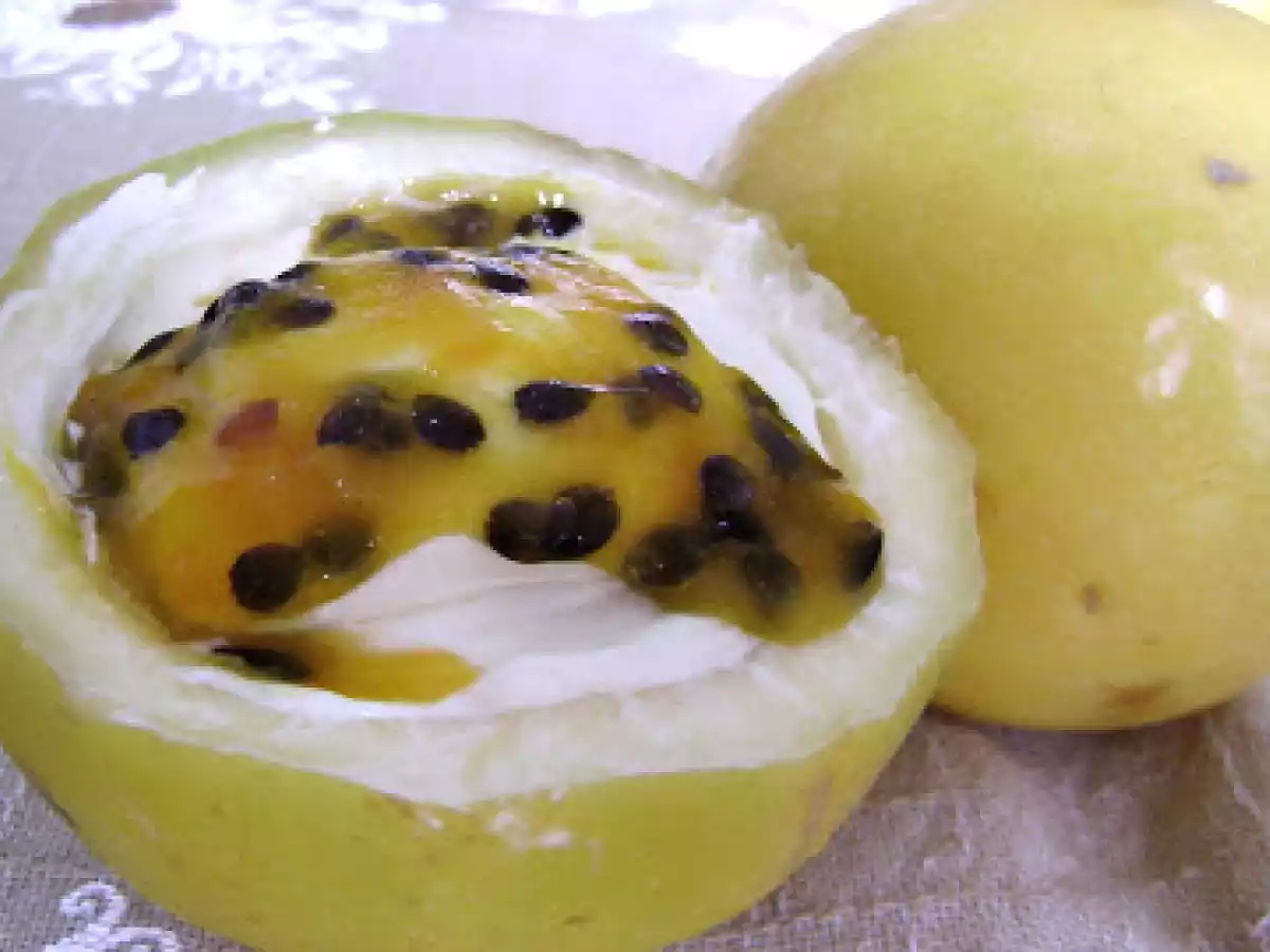 CHEESECAKE DE CHOCOLATE BLANCO CON ALMIBAR DE MARACUYA - foto 2