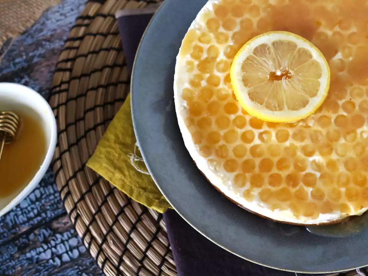 Cheesecake de limón y miel (sin cocción)