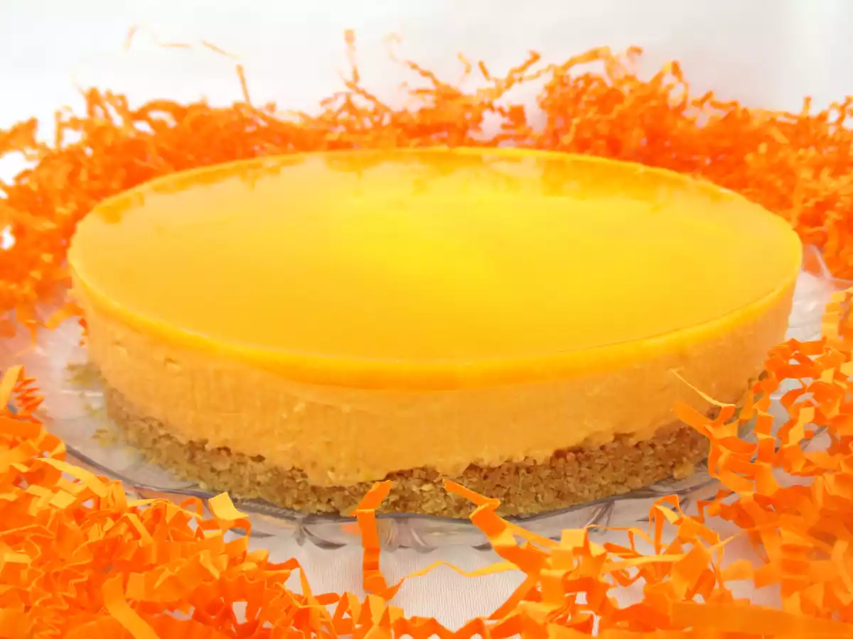 Cheesecake de mango sin horno (con y sin Thermomix)