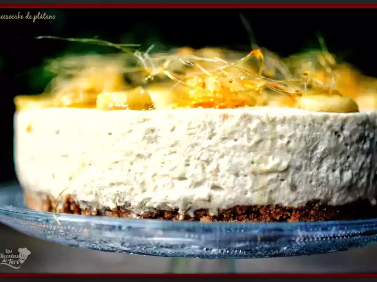Cheesecake de plátano y caramelo