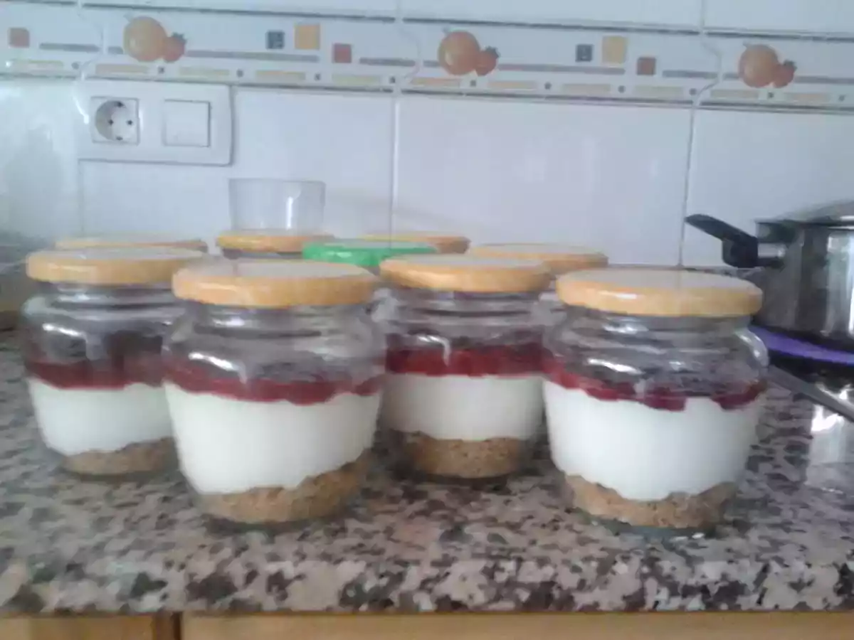 Cheesecake rápido en bote