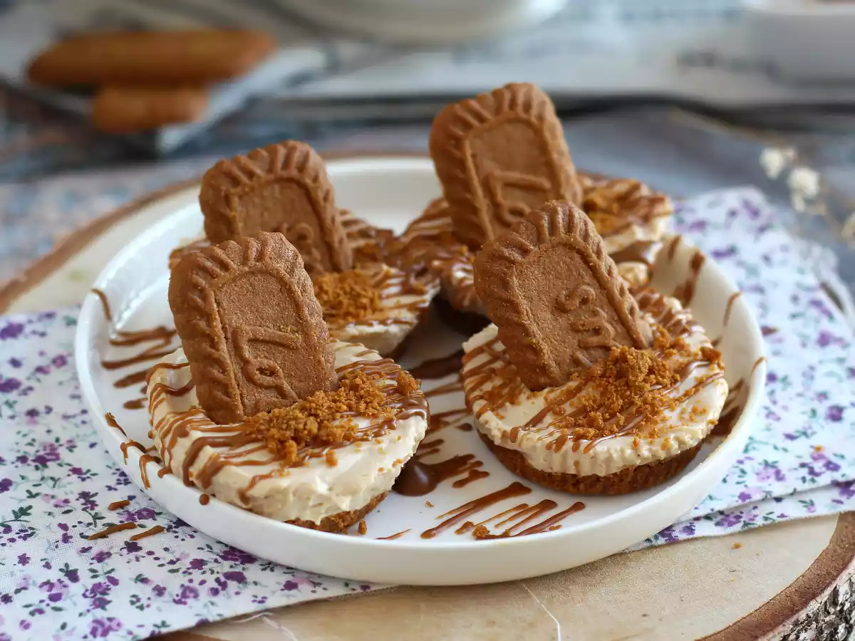 Cheesecakes de galleta speculoos (sin cocción)
