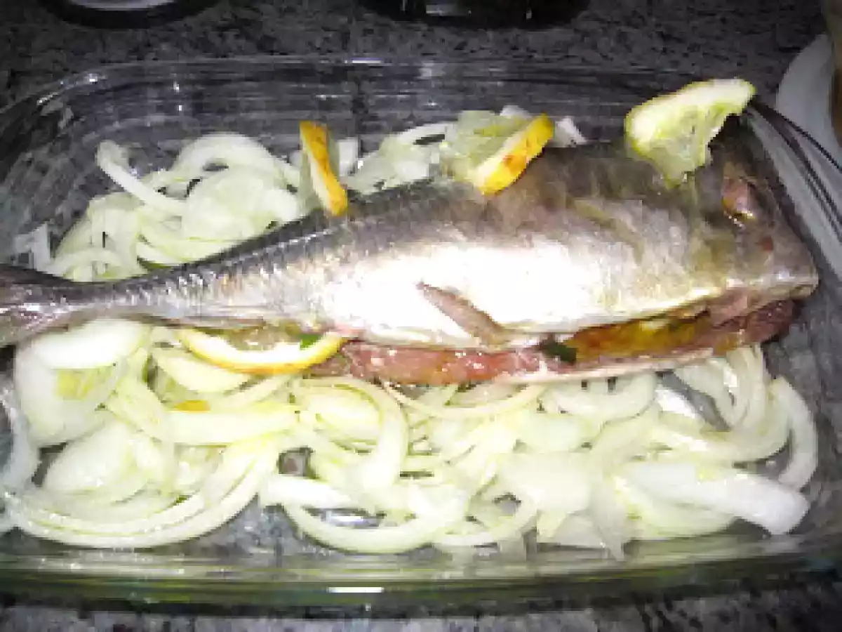 Chicharro (o jurel) al horno al estilo montañés - foto 3