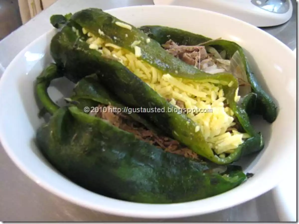 CHILES RELLENOS DE CARNE DE RES DESHEBRADA NUEVA RECETA - foto 5
