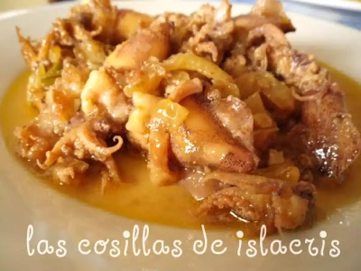 Chipirones en salsa en FUSSIONCOOK