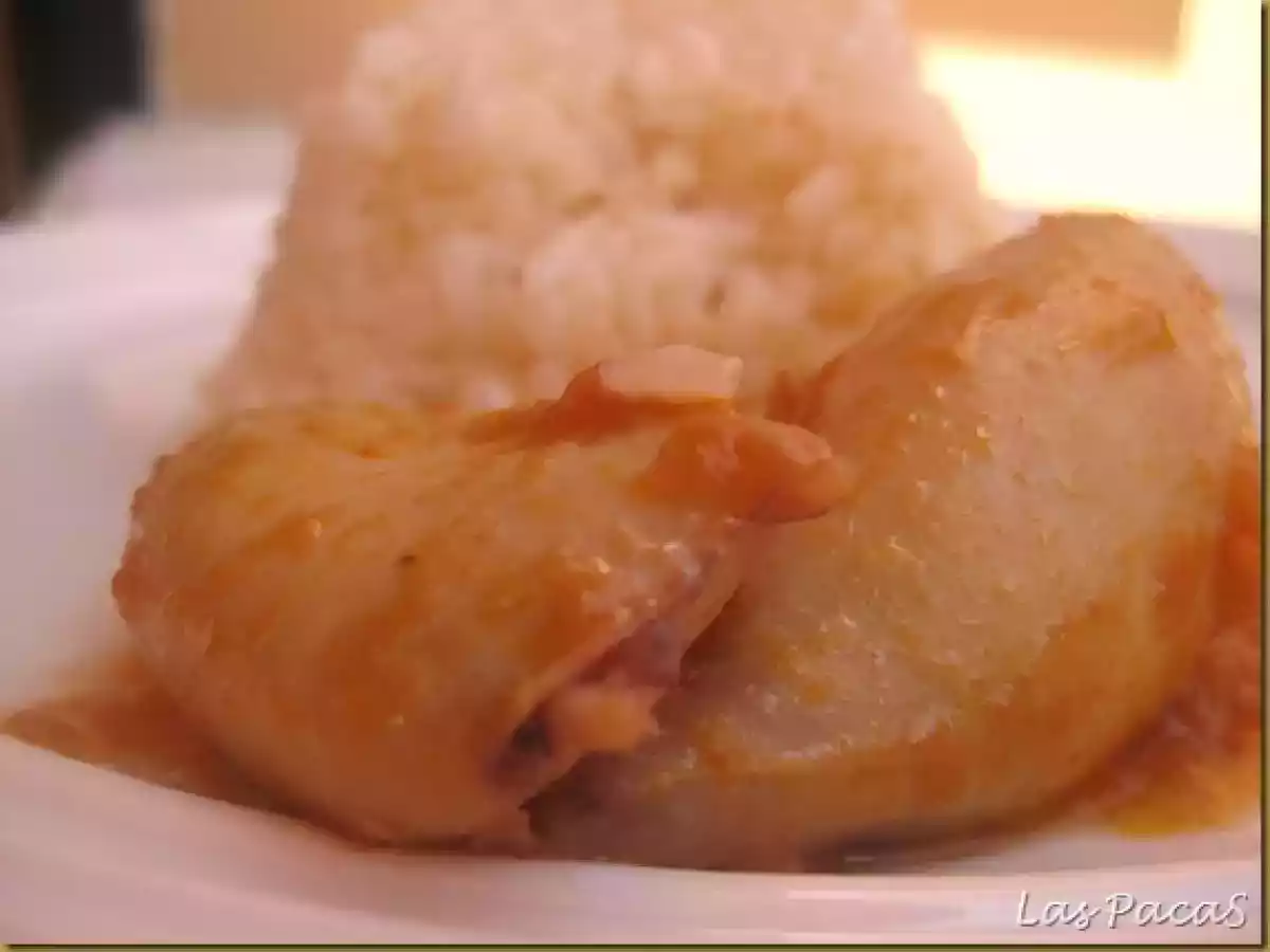 Chipirones Rellenos de Langostinos