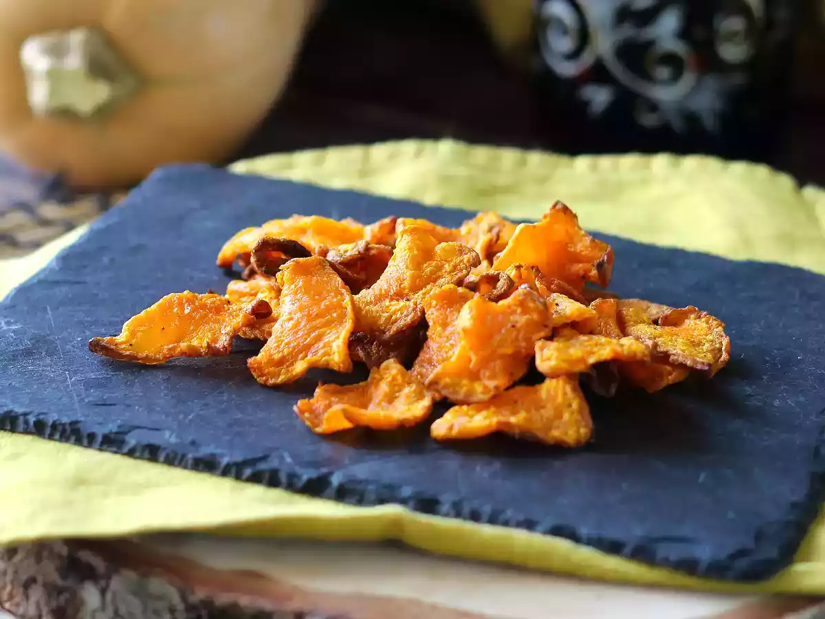Chips de calabaza en freidora de aire - foto 2