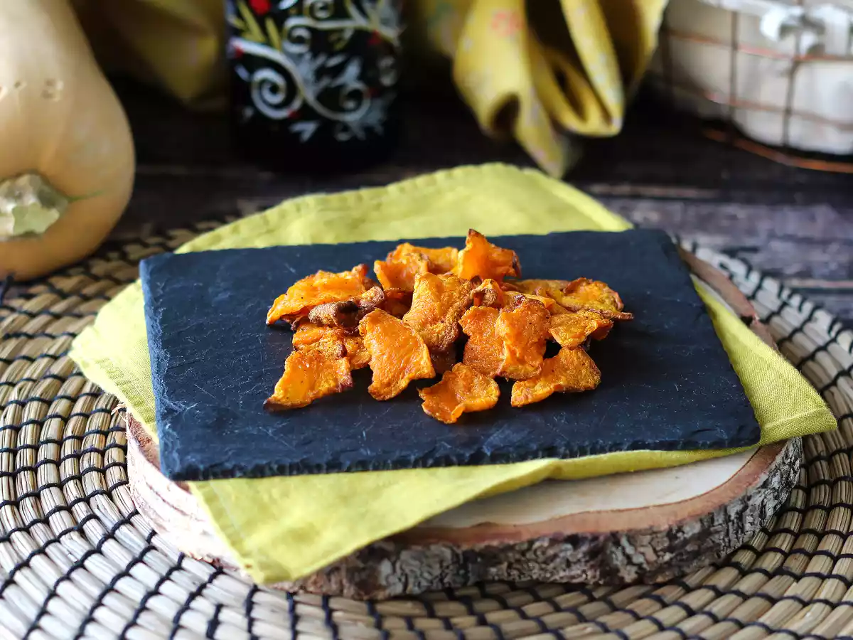 Chips de calabaza en freidora de aire - foto 5