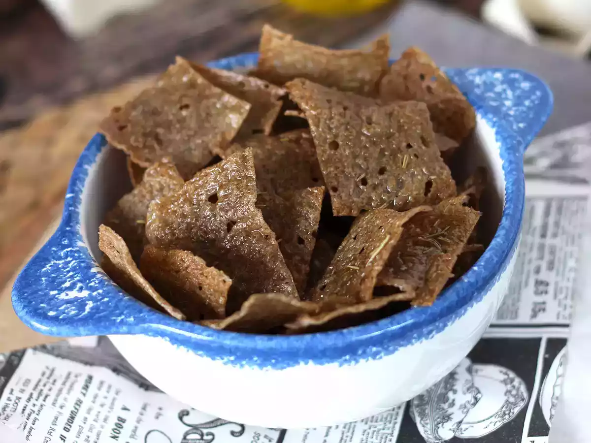 Chips de galettes de trigo sarraceno: ¡Perfectas para el aperitivo!
