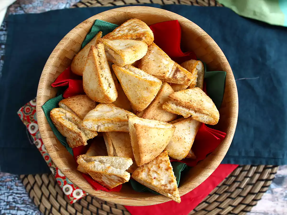 Chips de pan de pita - receta express - foto 4
