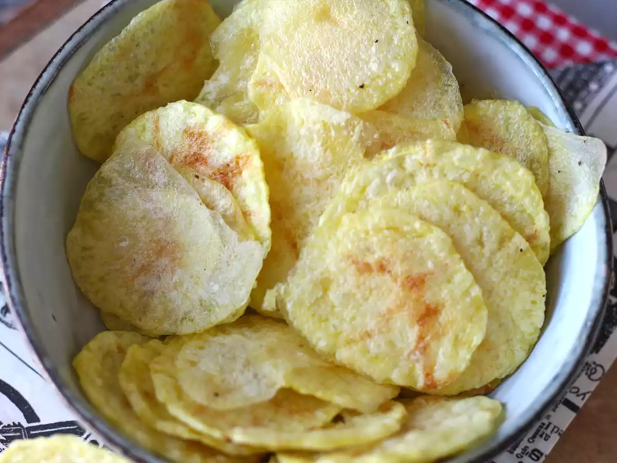 Chips de patata al microondas - foto 4
