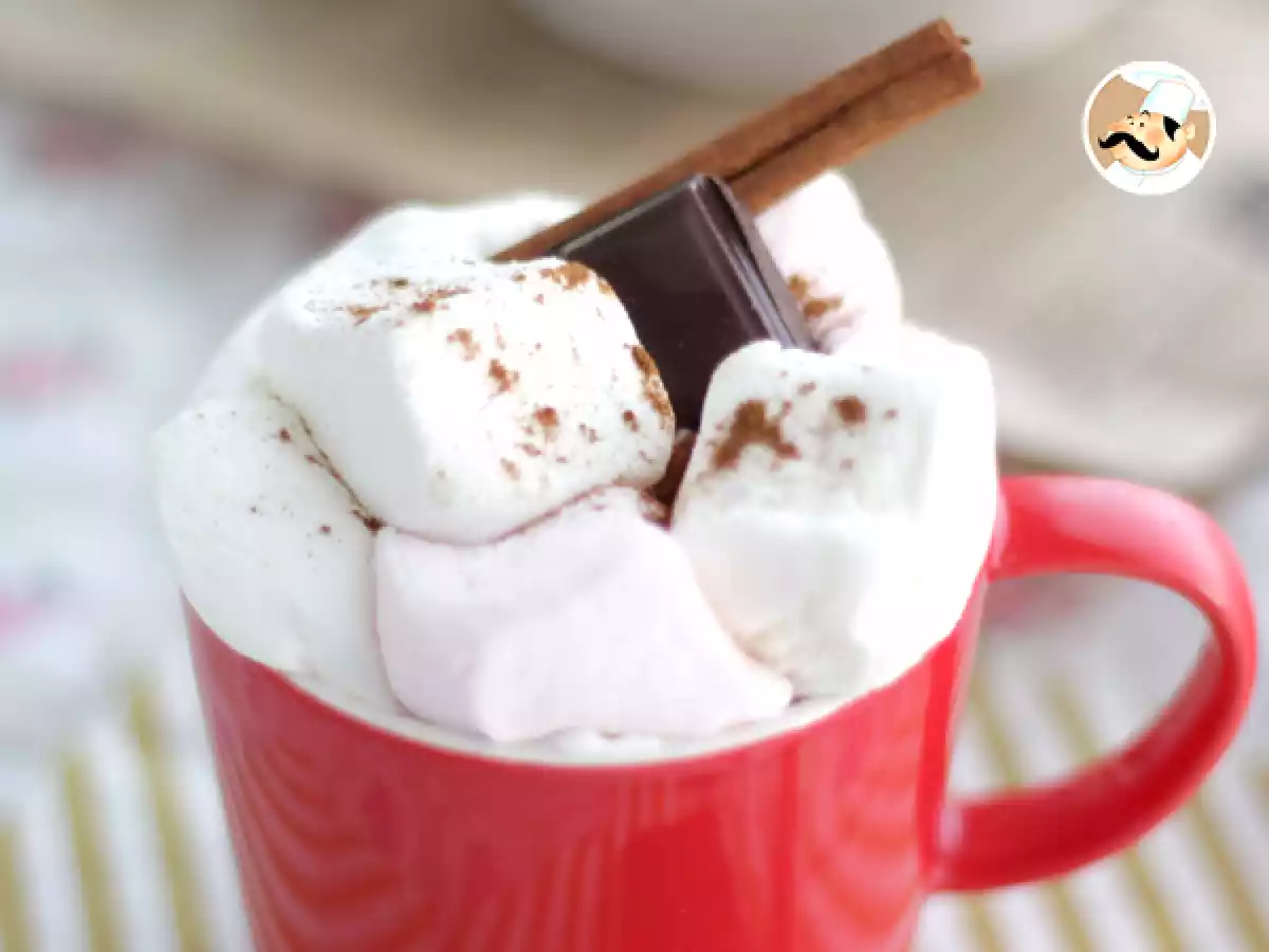 Chocolate a la taza con esponjitas, marshmallow - foto 3