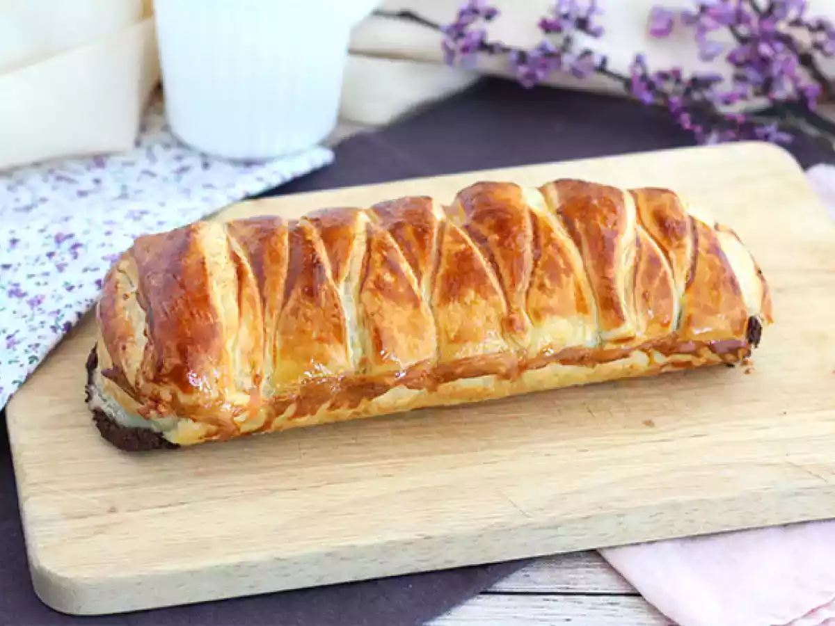 Chocolate en hojaldre trenzado - foto 2