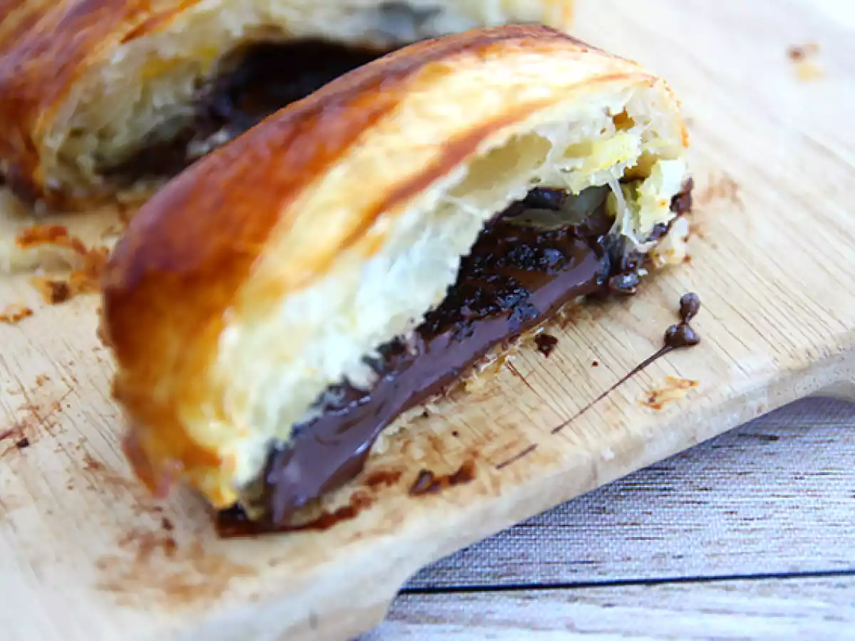 Chocolate en hojaldre trenzado - foto 5