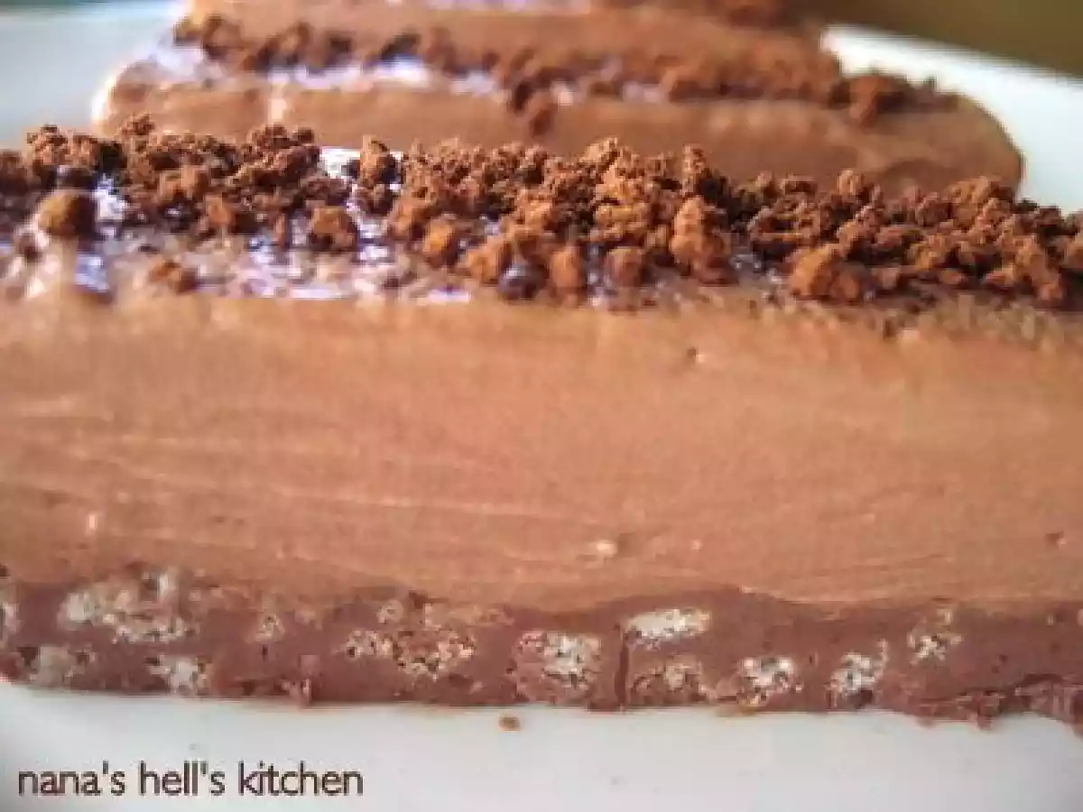 Chocolate y rice krispies con topping de crema bávara de chocolate con leche - foto 2