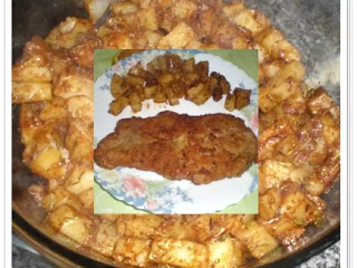 CHULETA EMPANADA CON PATATAS CAJUN