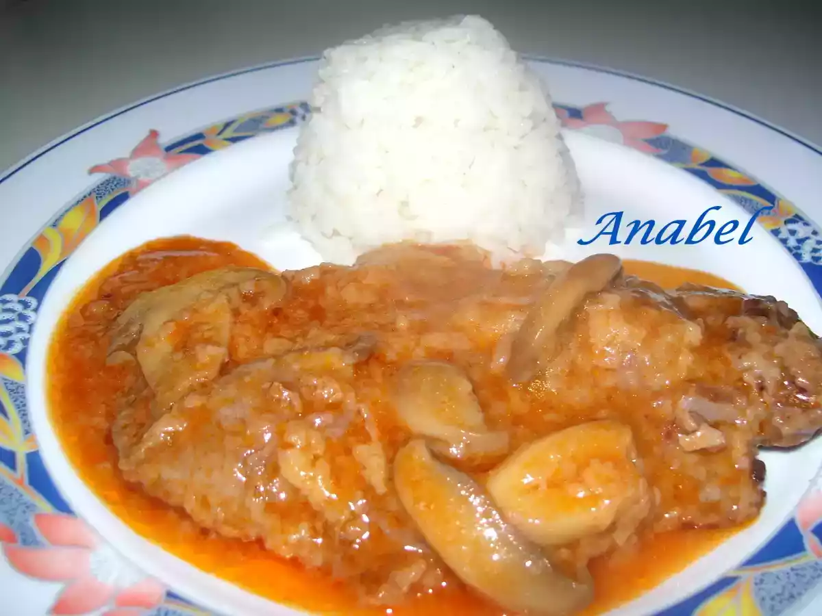 CHULETAS CON SALSA DE CHAMPIÑON