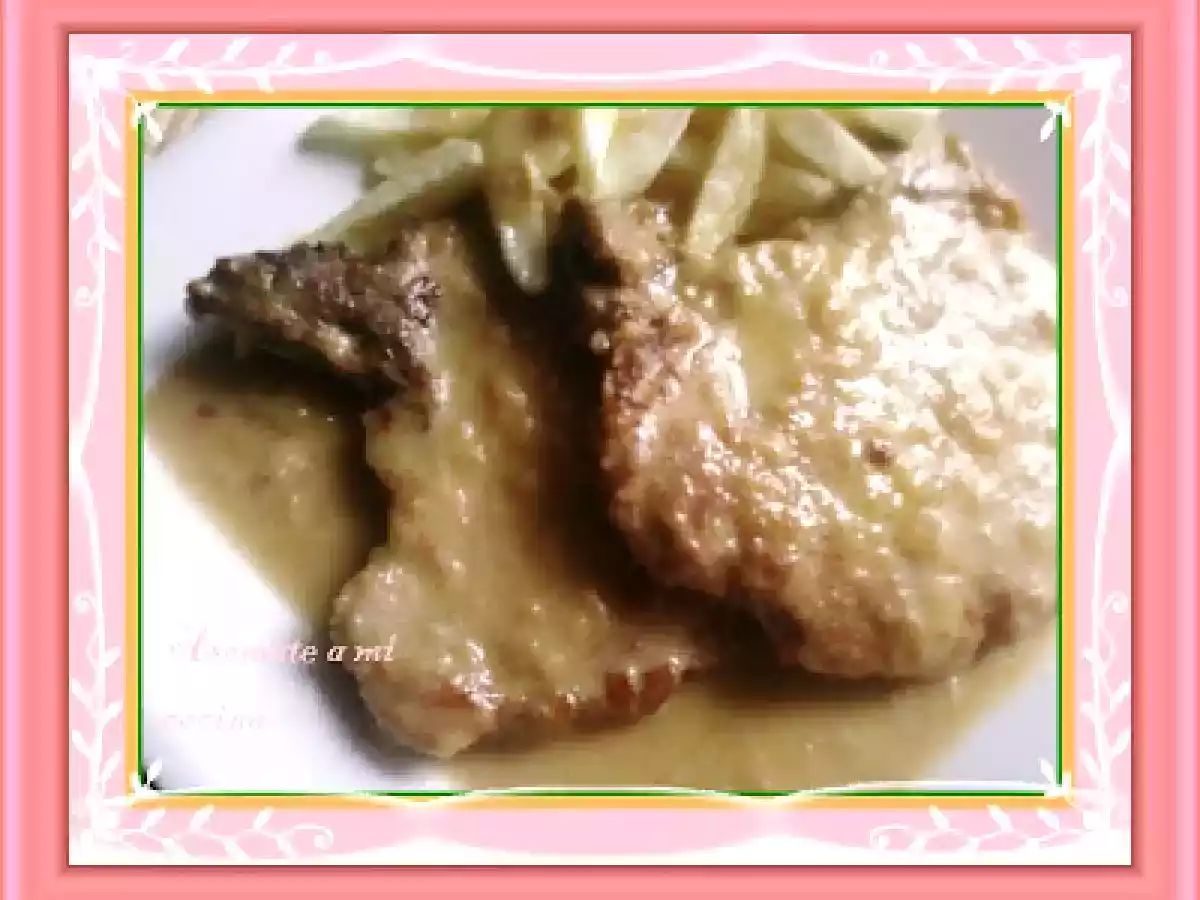 Chuletas de cerdo con salsa al whisky