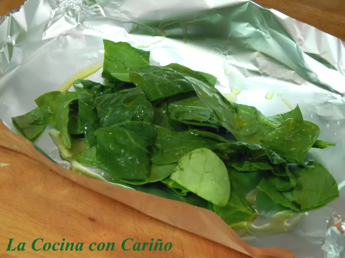 Chuletas de cerdo en papillote con verduras - foto 2