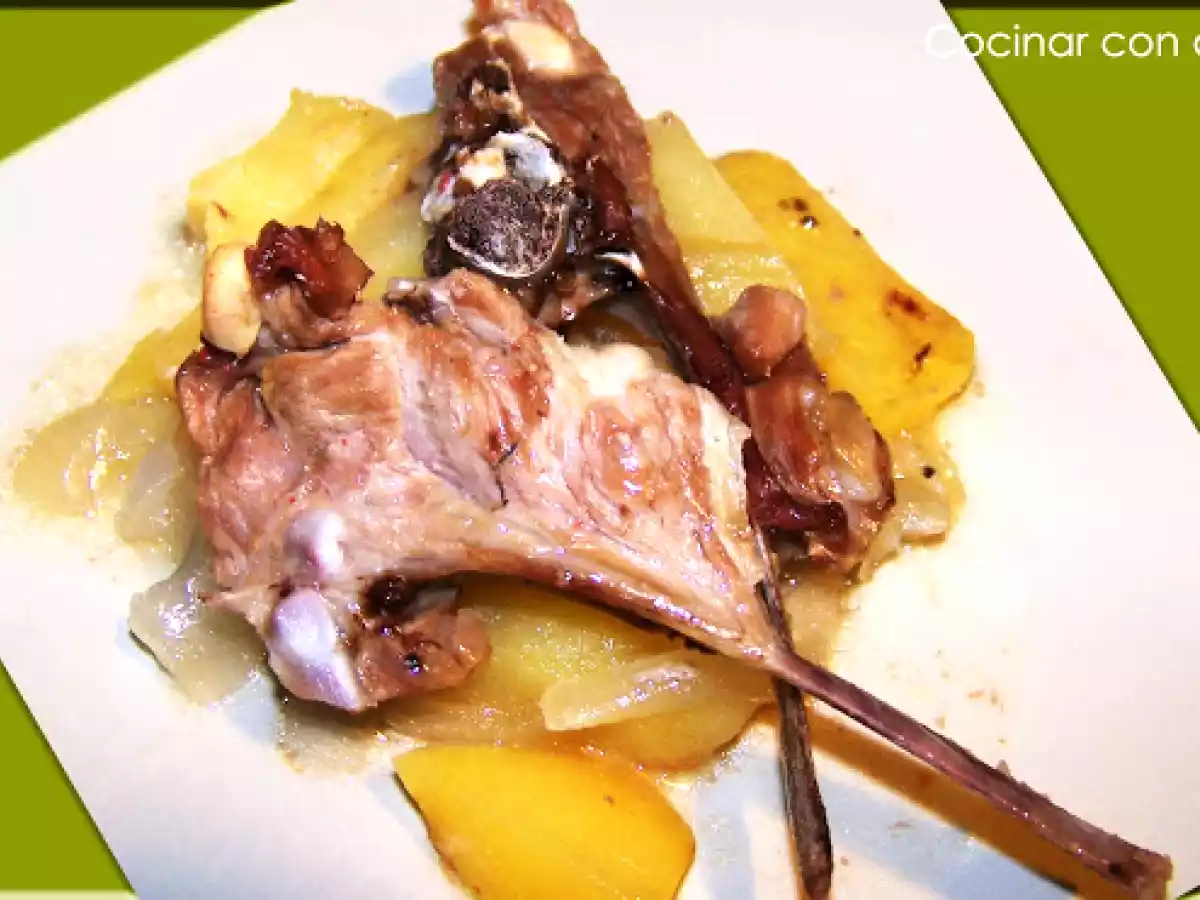 Chuletas de cordero al horno