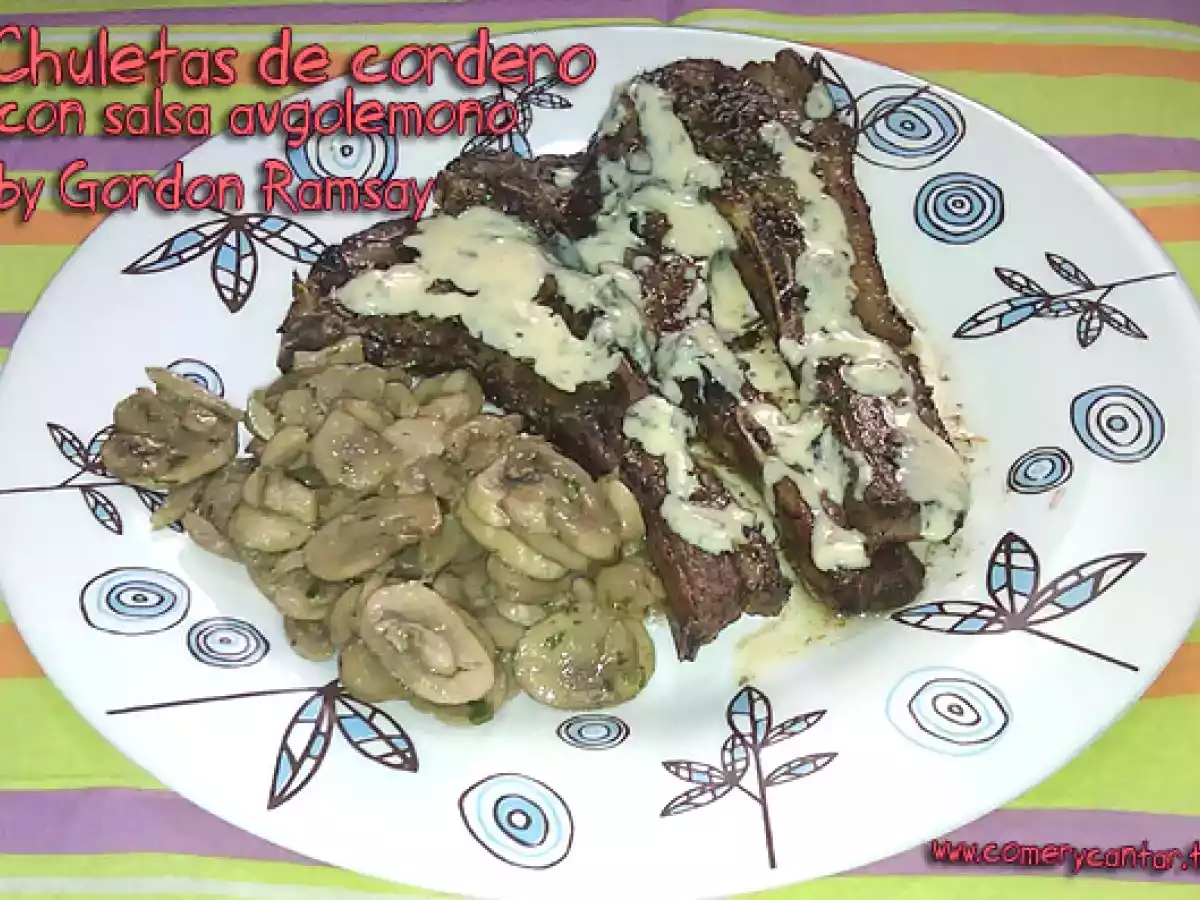 Chuletas de cordero con salsa avgolemono by Gordon Ramsay - foto 3
