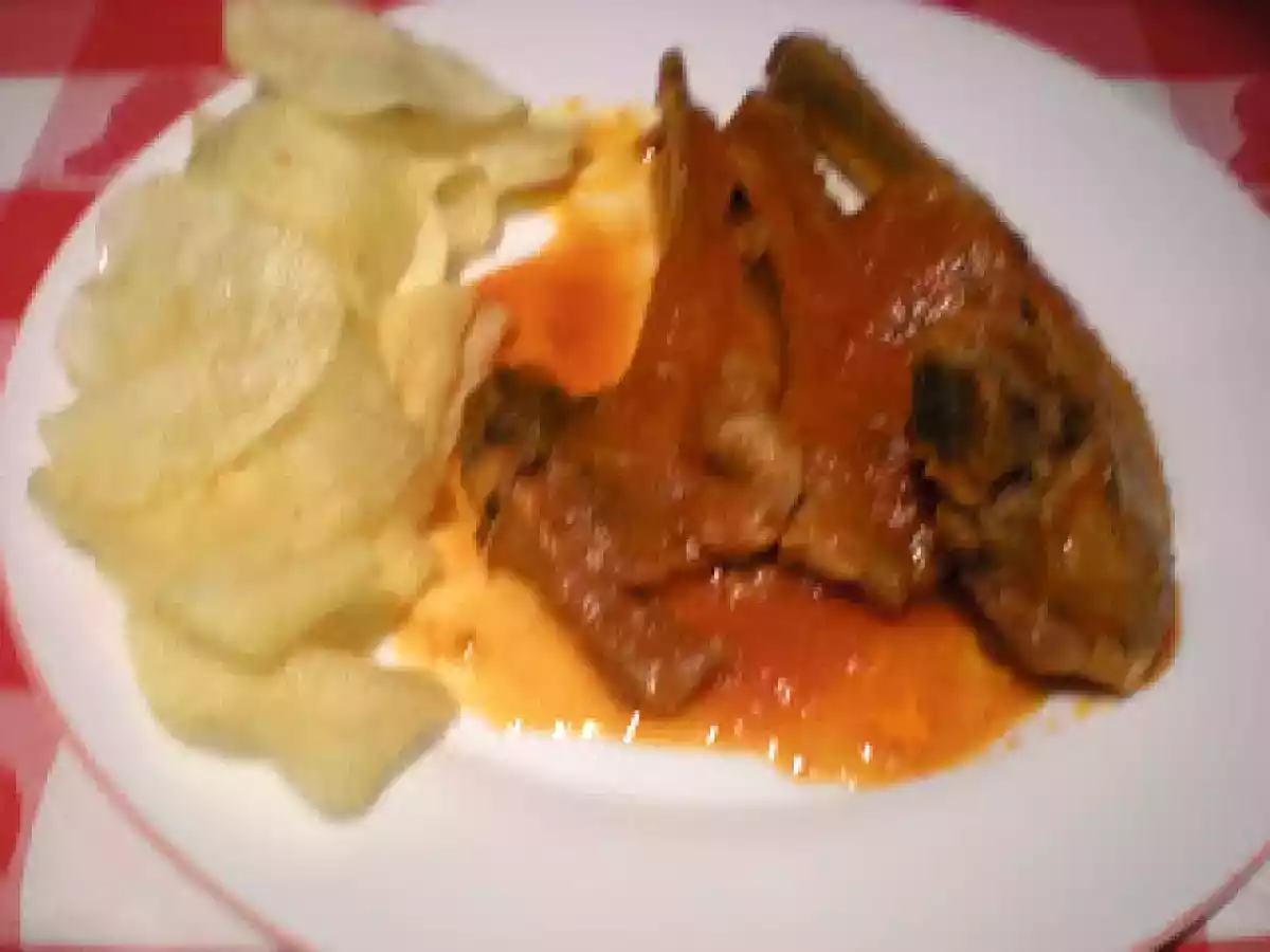 Chuletas de cordero en tomate y patatas fritas - foto 5