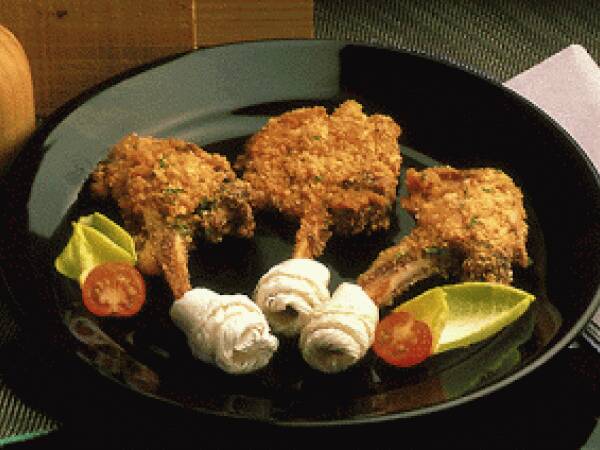 Chuletas de cordero rebozadas