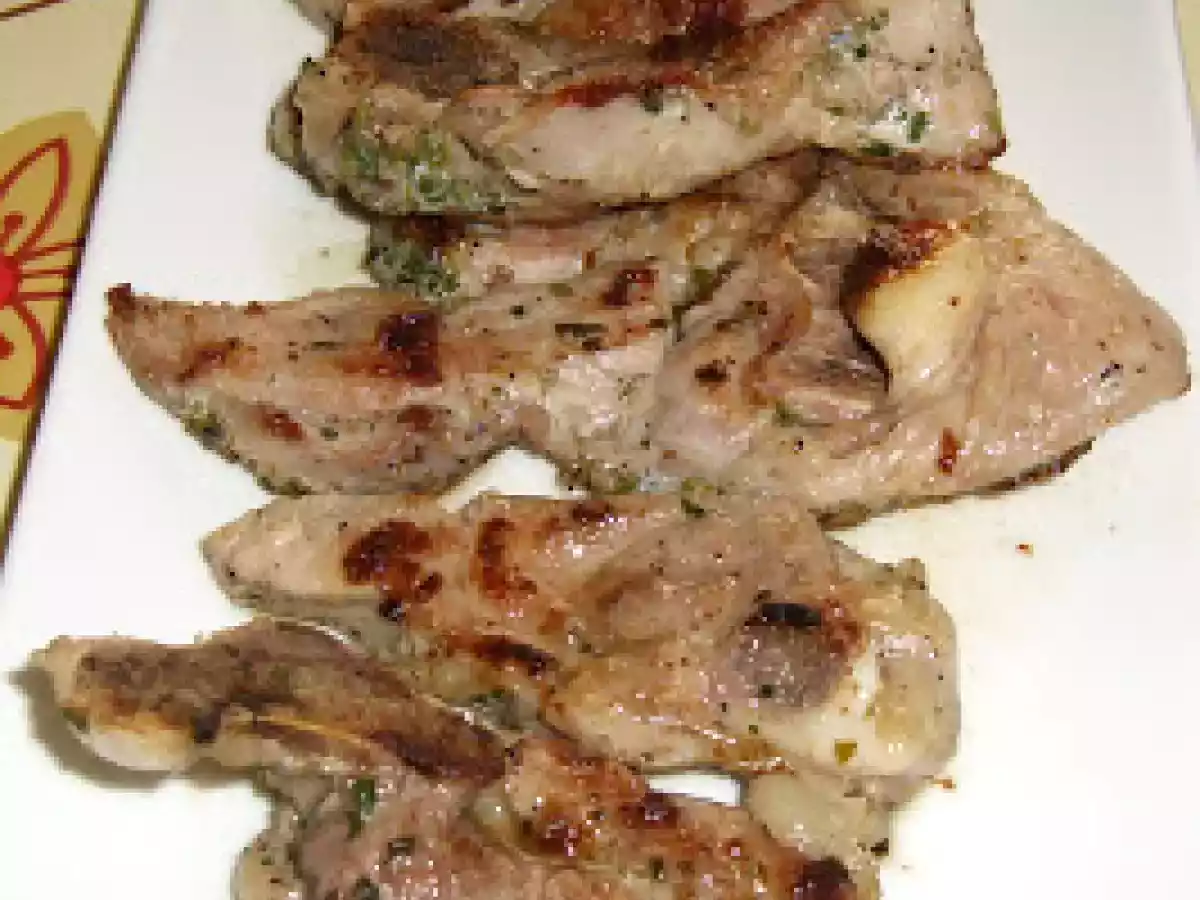 Chuletas de pavo aliñadas