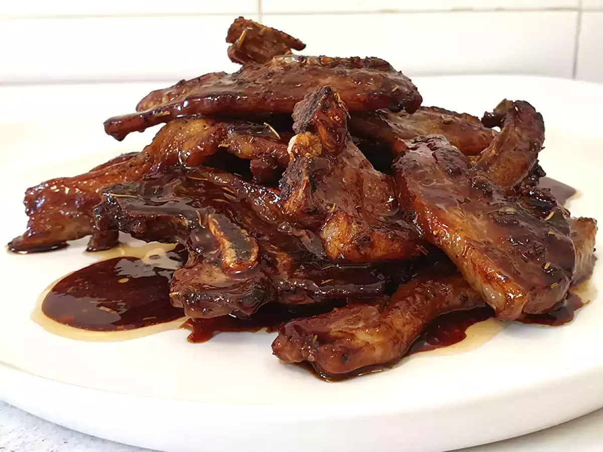 Chuletillas de cordero glaseadas