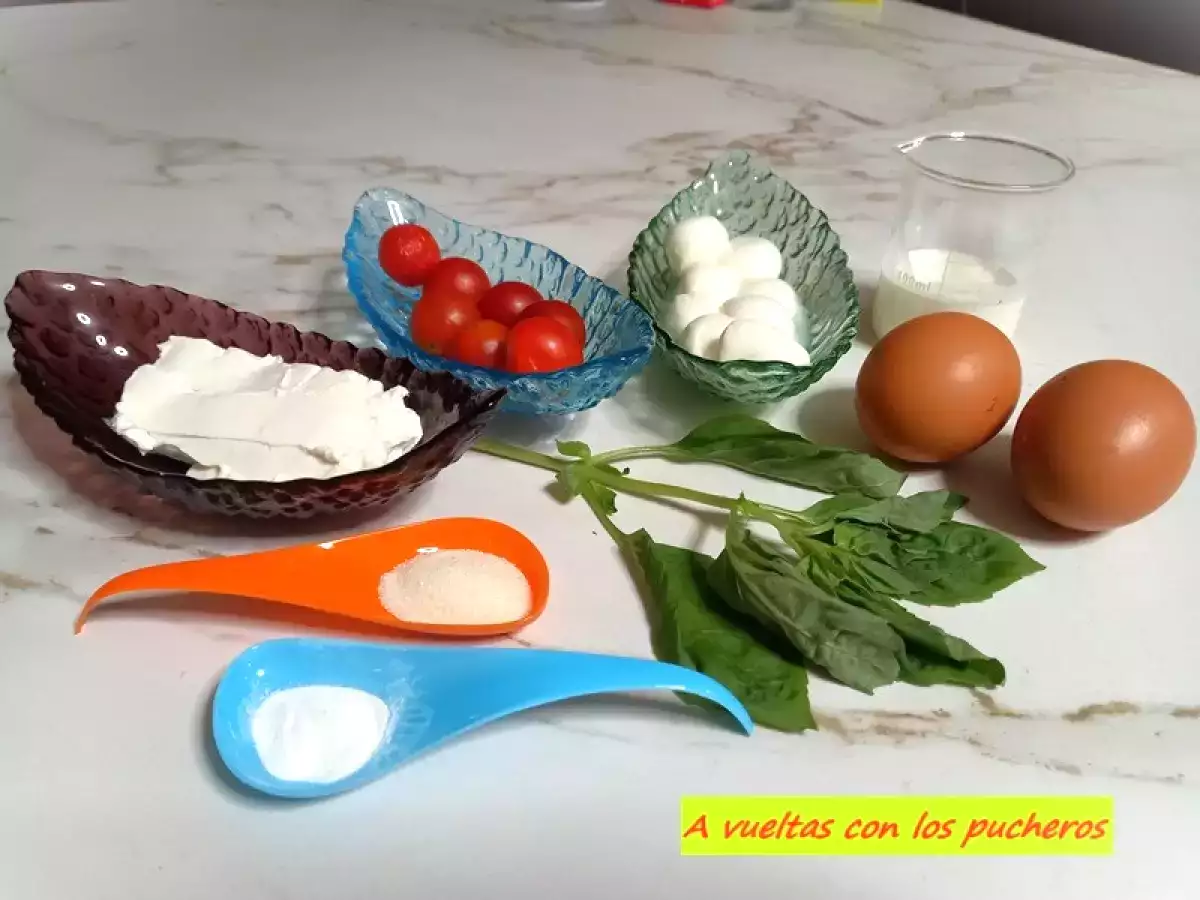 CHUPA CHUPS de tortilla caprese, microondas - foto 2