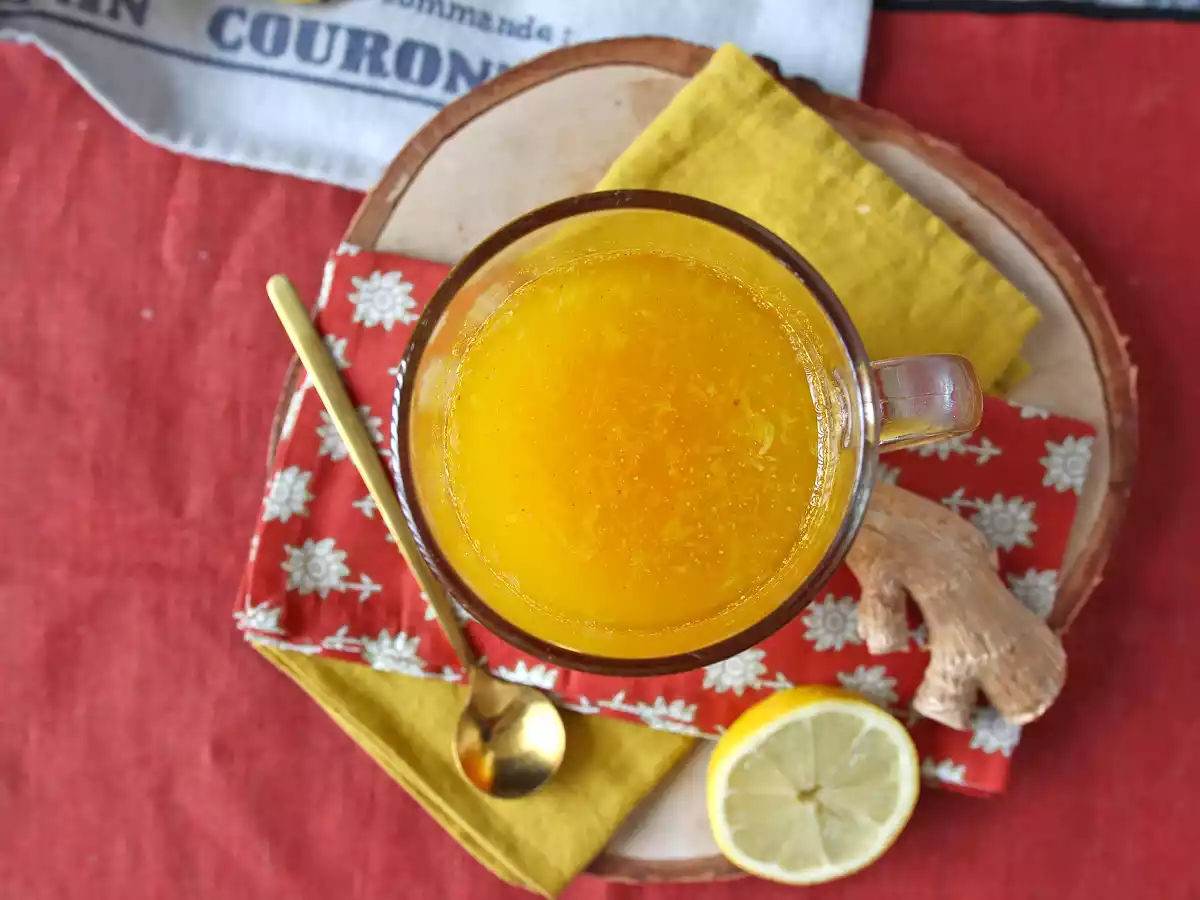 Chupito de jengibre o ginger shot casero, receta fácil, antioxidante y antiinflamatoria - foto 3