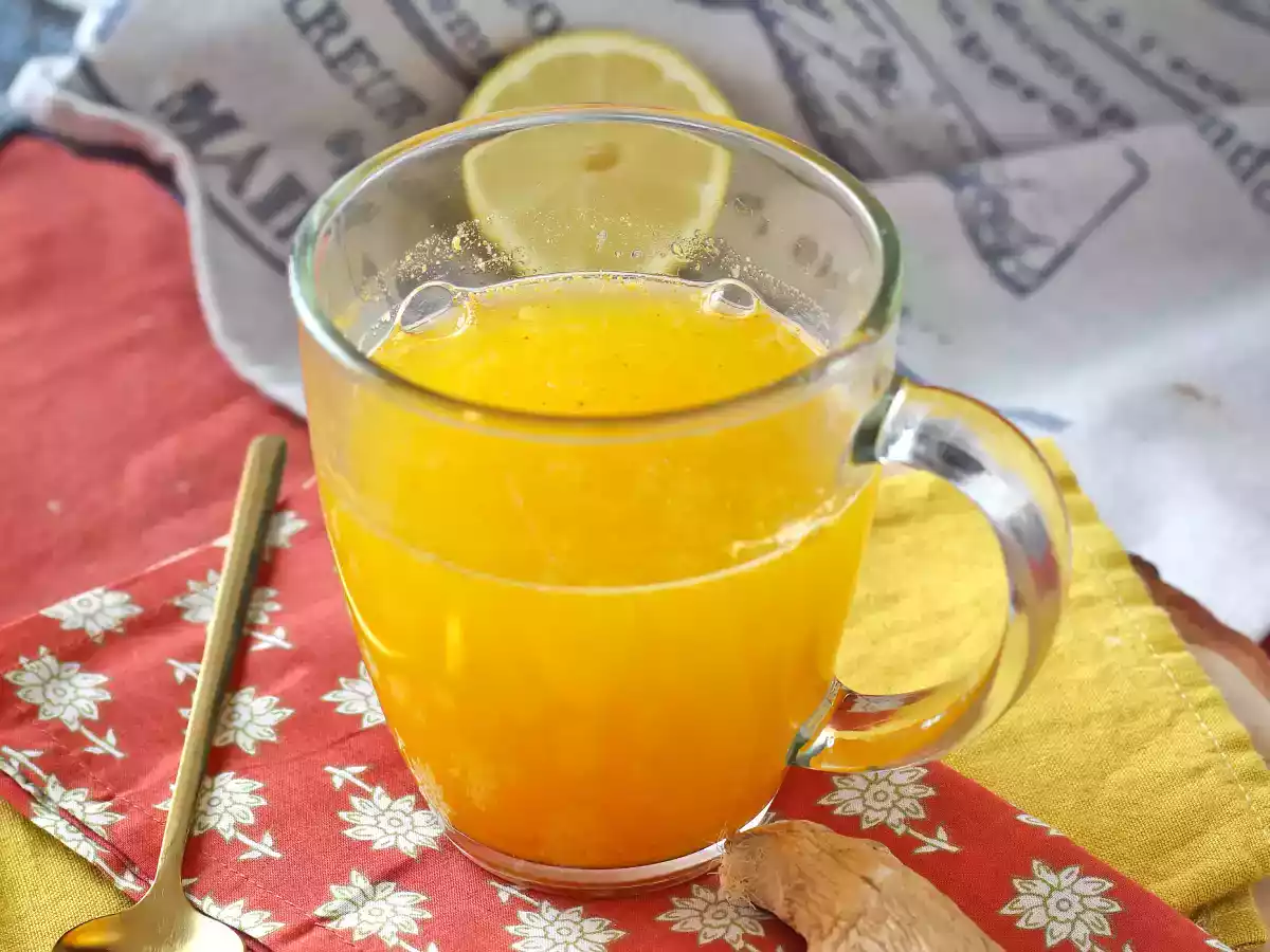 Chupito de jengibre o ginger shot casero, receta fácil, antioxidante y antiinflamatoria - foto 5