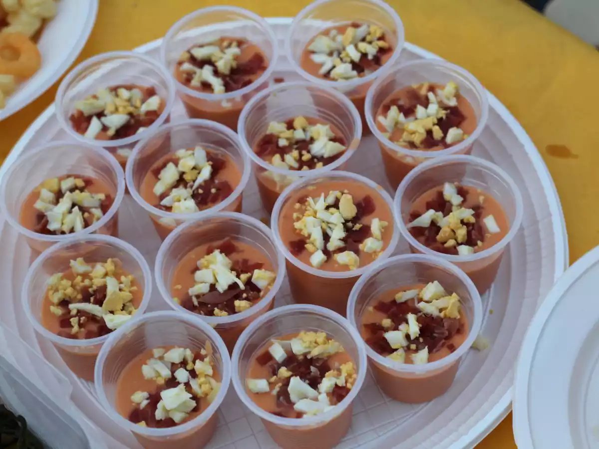 Chupitos de salmorejo