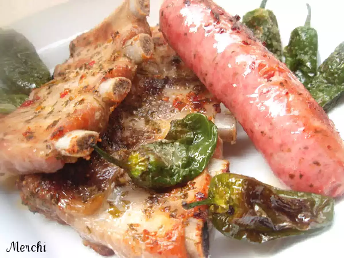 Churrasco de cerdo al horno con salsa chimichurri - foto 5