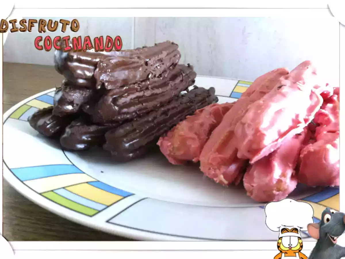 Churros de Chocolate de colores