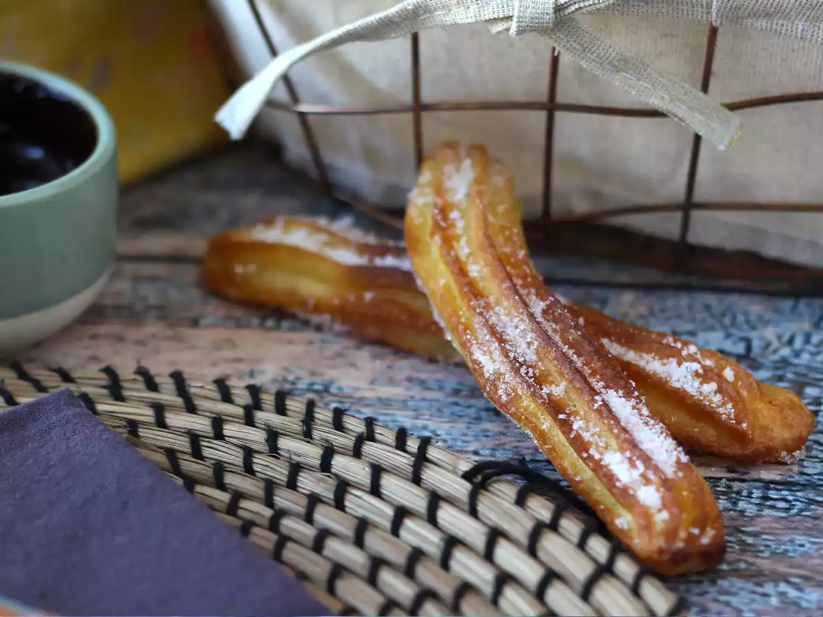 Churros en freidora de aire sin necesidad de aceite