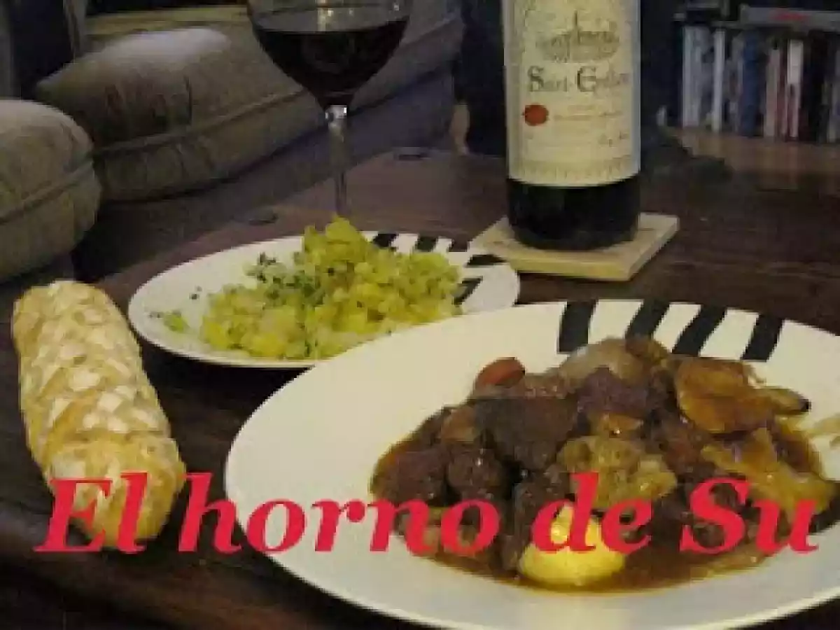 Ciervo a la borgoñona (cerf bourguignone)