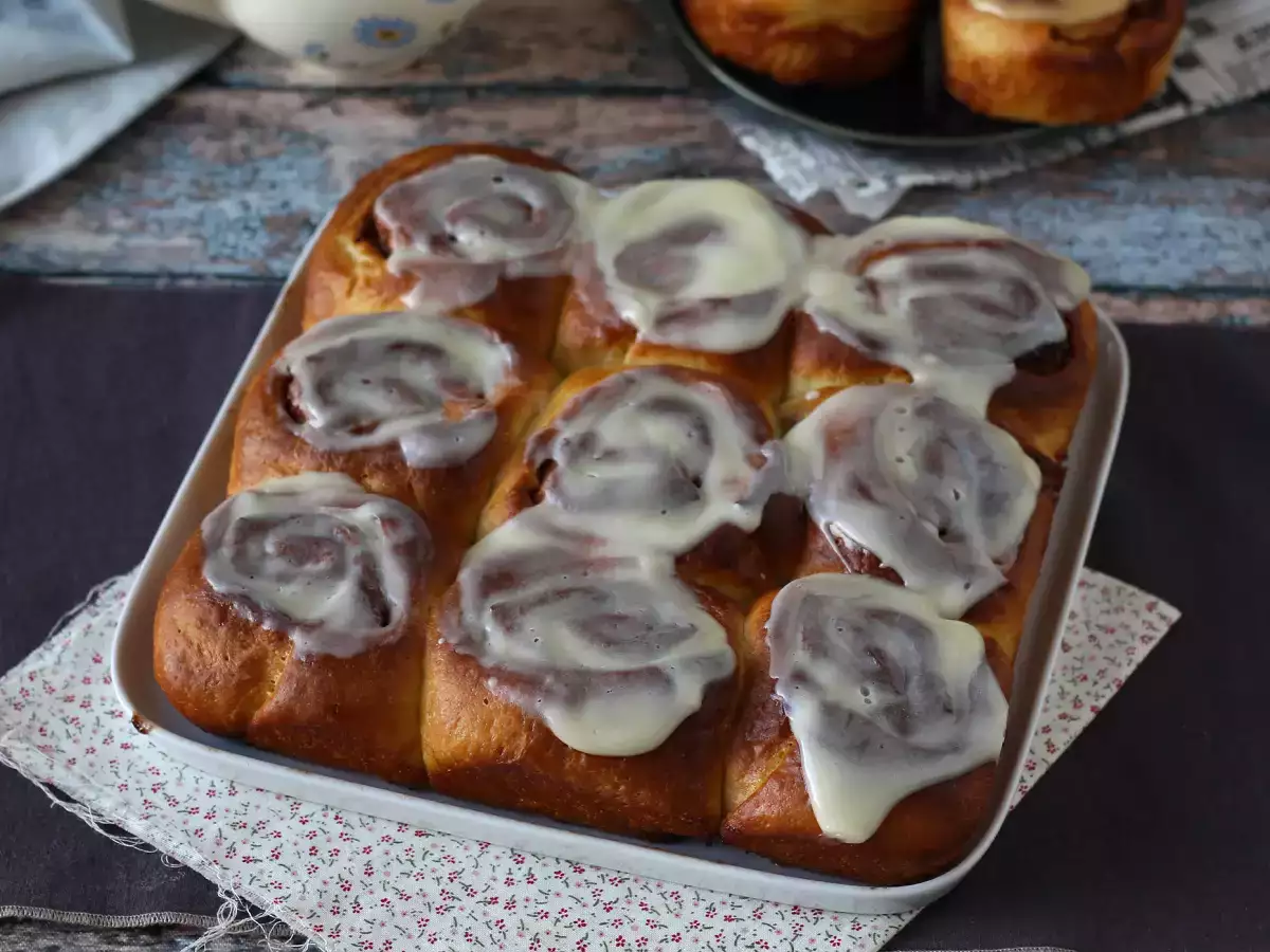 Cinnamon Rolls: deliciosos rollitos de canela con glaseado de vainilla - foto 7