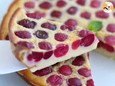 Clafoutis de cerezas, pastel con fruta de verano - foto 3