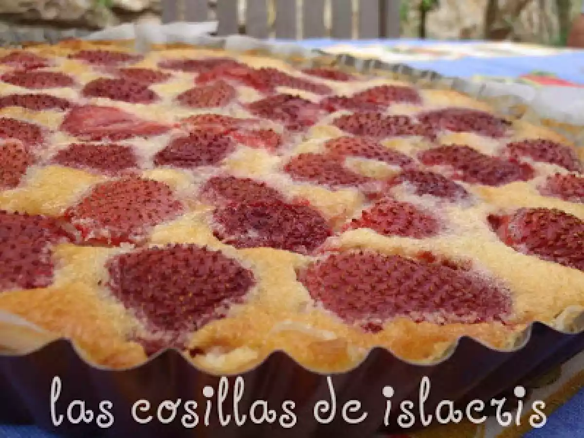 Clafoutis de fresas en tmx.