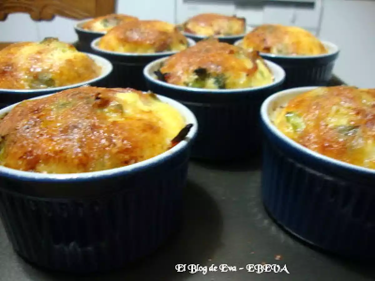 Clafoutis de jamon y brocoli