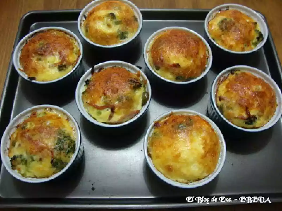 Clafoutis de jamon y brocoli - foto 4