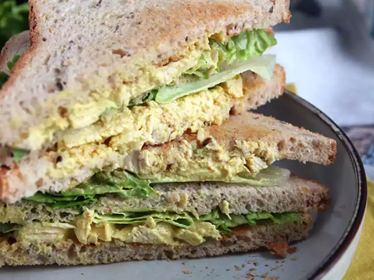 Club sandwich de pollo al curry - foto 4