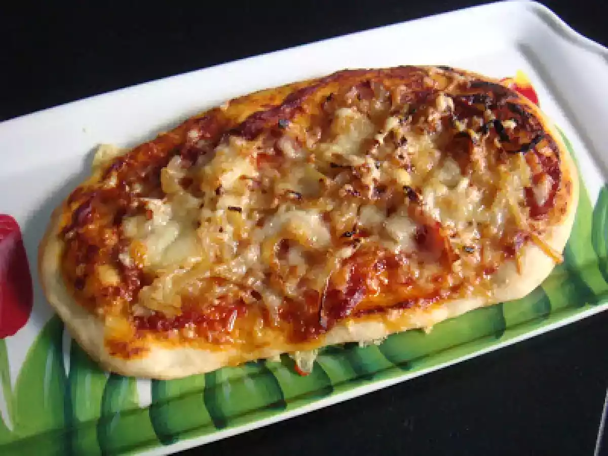 Coca de Cebolla y Bacon